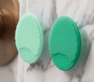 S&T INC. Lil' Scrubbies Facial Cleaning Pads for All Skin Types, 2 Count