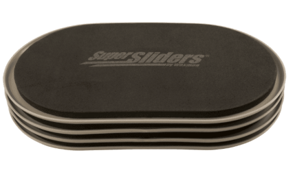 Super Sliders: 5 3/4 inch x 9 1/2 inch Oval Plastic Furniture Slider. Beige. 4 Pack