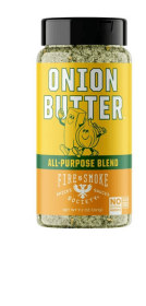 Fire & Smoke Society Onion Butter All Purpose Seasoning Blend, BBQ Rub, 9.2 Ounce Mixed Spices & Seasonings