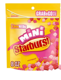 Starburst Favereds Minis Fruit Chewy Candy Grab N Go, 8 oz Bag