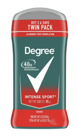 Degree Men Intense Sport 24H Deodorant, 3 oz, 2 count